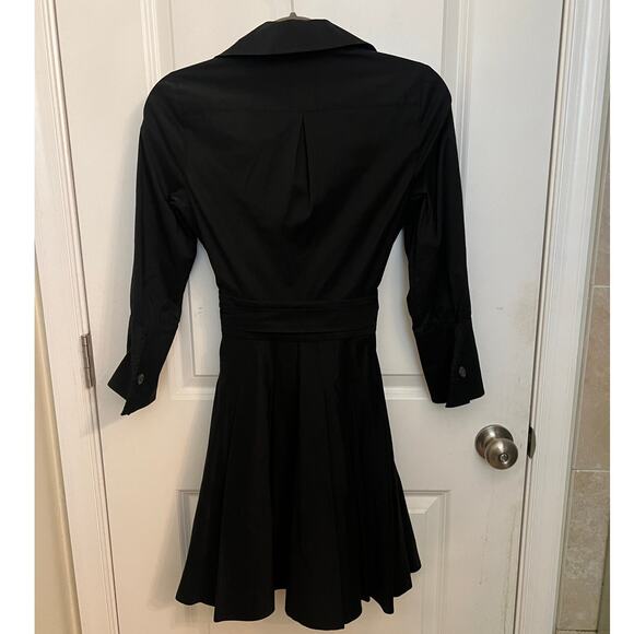Diane Von Furstenberg Button Front Fit&Flare Dress Sz 2 Whimsigoth Witchy Preppy - Picture 2 of 8